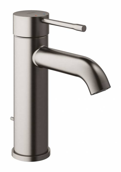 GROHE 23589AL1 Essence New Смеситель для раковины S-Size II, сливной гарнитур, цвет: темный гарфит, матовый. Фото