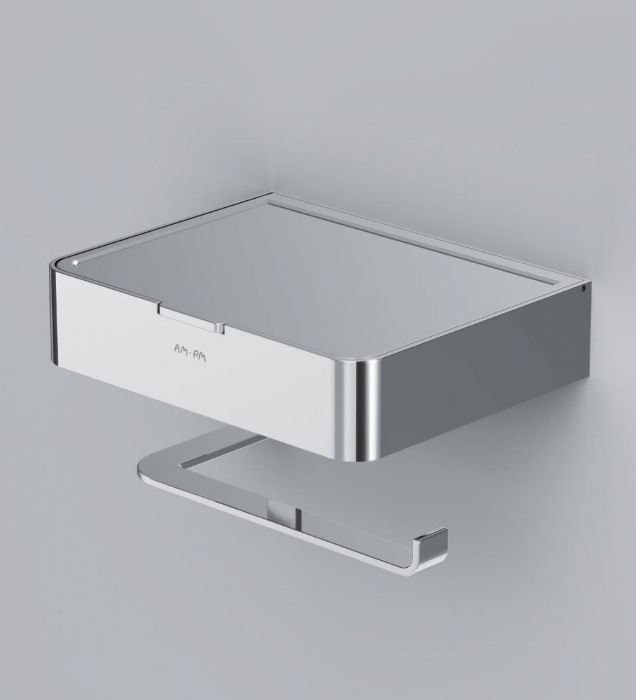 Держатель для туалетной бумаги с коробкой AM.PM Inspire 2.0 A50A341500 для ванной комнаты. Фото