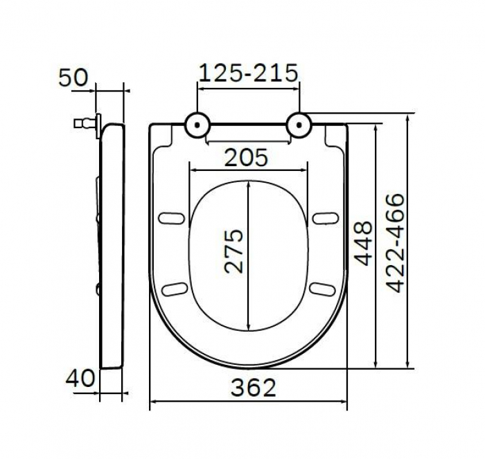 Сиденье для унитаза с микролифтом, быстросъемное AM.PM Spirit 2.0 C707855WH. Фото