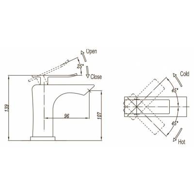 Смеситель для раковины BELBAGNO Ticino TIC-LVM-CRM. Фото