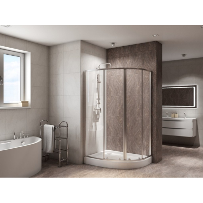 Душевой угол BELBAGNO DUE-RH-2-120/80-C-Cr. Фото