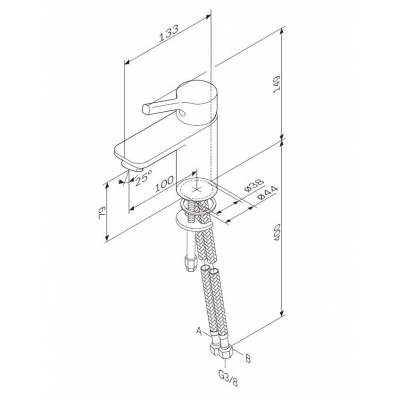 Смеситель для раковины AM.PM X-Joy F85B02100. Фото
