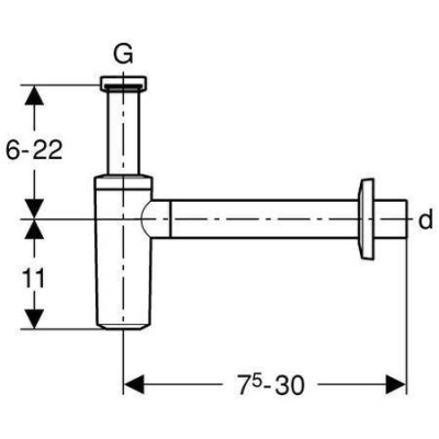 Сифон для раковины GEBERIT 151.034.11.1. Фото