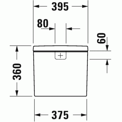 Бачок для унитаза DURAVIT D-Neo 0944100005. Фото