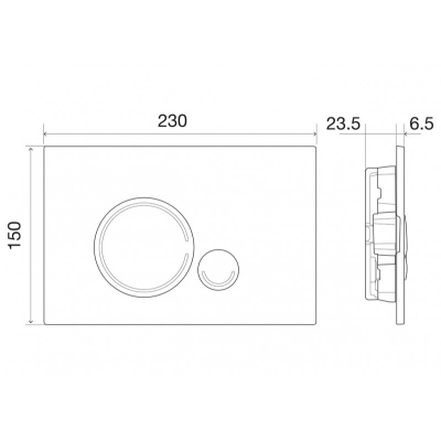 Кнопка смыва BelBagno SFERA хром матовый BB016-SR-CHROME.M. Фото