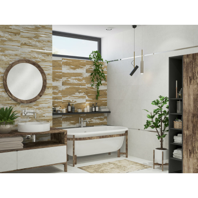 Azori 507991101 Плитка облицовочная Grunge 315х630 nutt dark. Фото