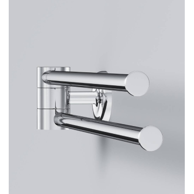 Двойная вешалка-вертушка для полотенец, 40 см AM.PM Like A8032600 для ванной комнаты. Фото