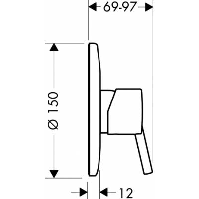 Смеситель для душа HANSGROHE Tails S 32635000. Фото