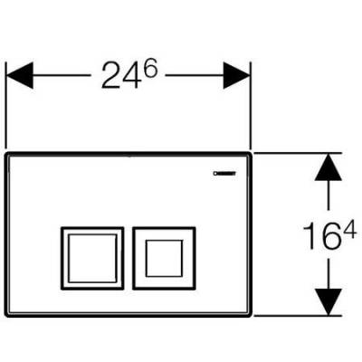 Смывная клавиша GEBERIT Delta 50 115.135.21.1. Фото