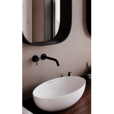 Раковина накладная тонкостенная SANITA LUXE Ringo Slim 53х34 RNGSLWB01S. Фото