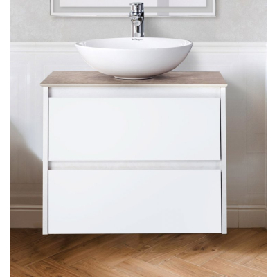 Тумба под раковину подвесная BELBAGNO KRAFT-700-2C-SO-BO Bianco Opaco. Фото