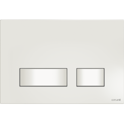 CERSANIT Кнопка MOVI пластик белый универсальная BU-MOV/Wh. Фото