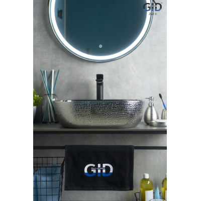 Раковина накладная GID D1302h009 50х40 53304 Хром. Фото