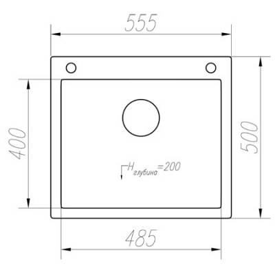 Кухонная мойка TOLERO R-111. Фото