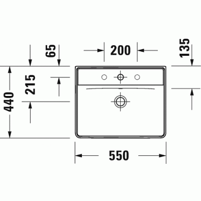 Раковина подвесная DURAVIT D-Neo 55х44 2366550000. Фото