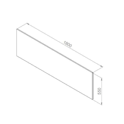 Декоративная фронтальная панель для ванны 180х80 см AM.PM Inspire 2.0 W52A-180-080W-P. Фото