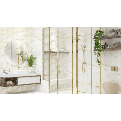 Azori 587912001 Декор Calacatta Royal 315х630 geometria