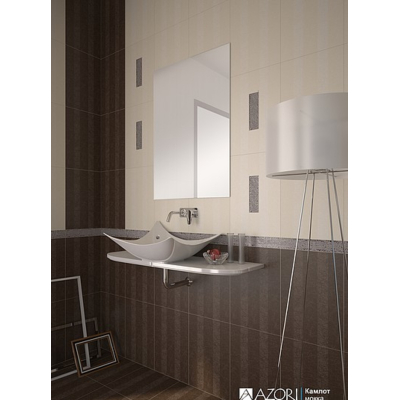 Azori 502541101 Плитка облицовочная Камлот 278х405 мокка. Фото