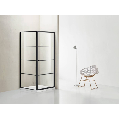 Душевое ограждение AZARIO Richmond 90х90 AZ-NAG1221 900 Black. Фото