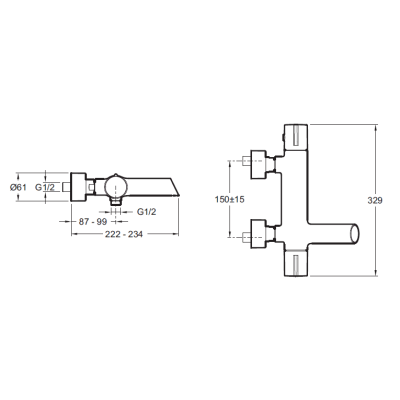 Смеситель для душа JACOB DELAFON Toobi E8992-CP. Фото