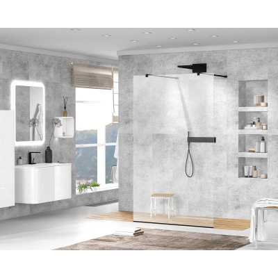 Душевая перегородка CEZARES Liberta LIBERTA-L-2-105-C-NERO