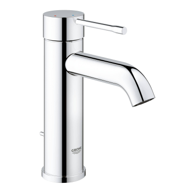 GROHE 23591001 Essence New смеситель для раковины S-Size II, сливной гарнитур, с энергосберегающим картриджем - подача холодной воды при центральном положении рычага. Фото