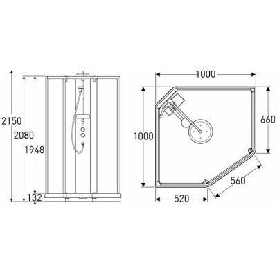 Душевая кабина IDO Showerama 10-5 Comfort 131.401.202.302. Фото