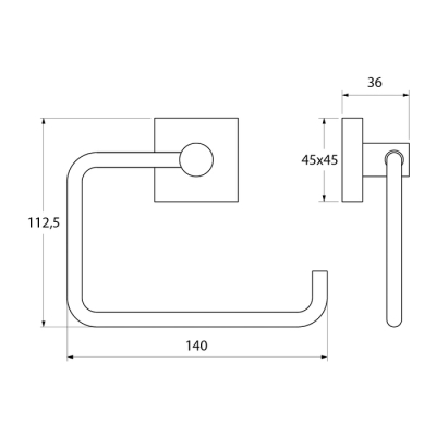 Бумагодержатель без крышки IDDIS Edifice EDISB00i43 для ванной комнаты. Фото