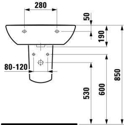 Раковина подвесная LAUFEN Pro 60х48 8.1095.2.000.104.1. Фото