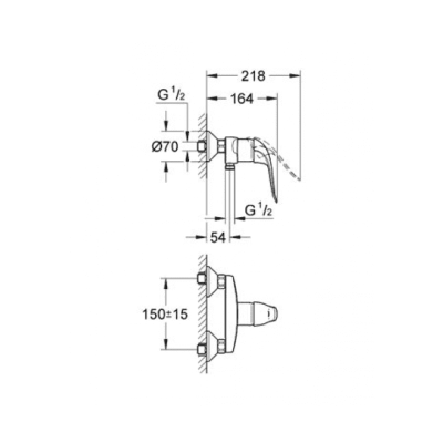 Смеситель для душа GROHE EuroEco Special 32780000. Фото