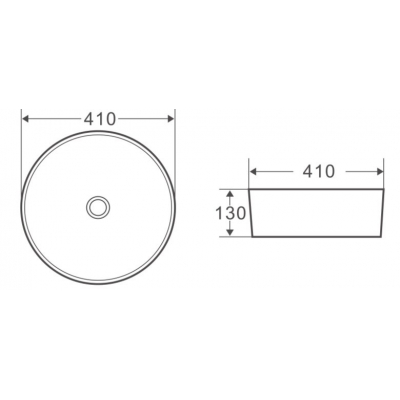 Раковина накладная BELBAGNO 41х41 BB1315-H301 черная матовая. Фото