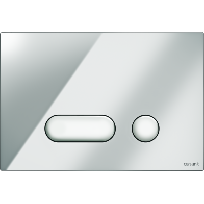 CERSANIT Кнопка INTERA хром блестящий универсальная BU-INT/Cg. Фото