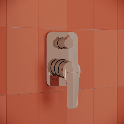 Встраиваемый смеситель с двумя выходами Ray IDDIS RAYSB00i67. Фото