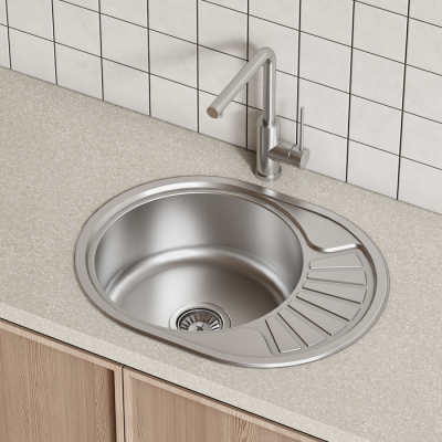 Мойка нерж. сталь шелк 600*470 Suno S IDDIS SUN60SDi77. Фото