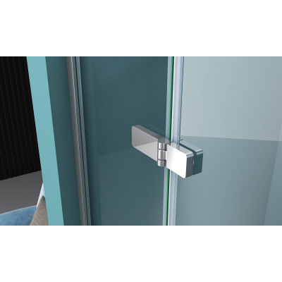 Душевая дверь BELBAGNO KRAFT-B-12-60/60-C-Cr-L. Фото