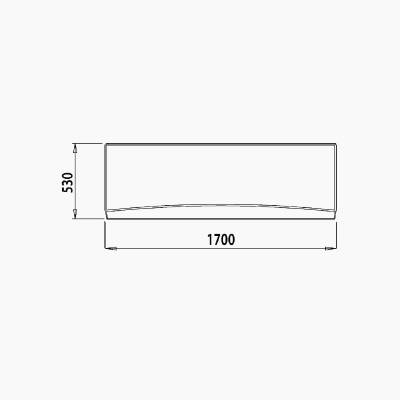 Панель фронтальная для ванны IDDIS 170 001 универсальная 001170Ui93. Фото