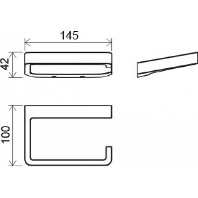 Держатель для туалетной бумаги RAVAK 10° TD 400.00 X07P329 для ванной комнаты. Фото
