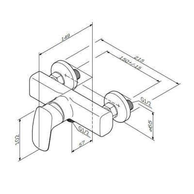Смеситель для душа AM.PM Spirit 2.1 F71A20000. Фото