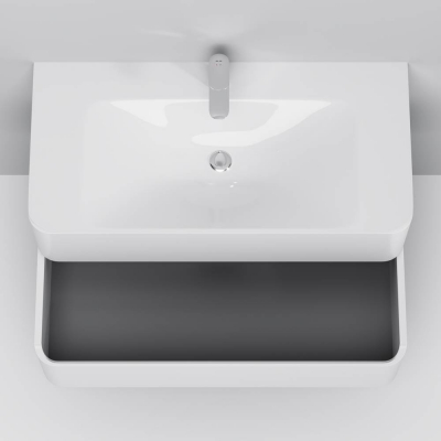 База под раковину подвесная 100 см, белый глянец AM.PM Sensation M30FHX1002WG. Фото