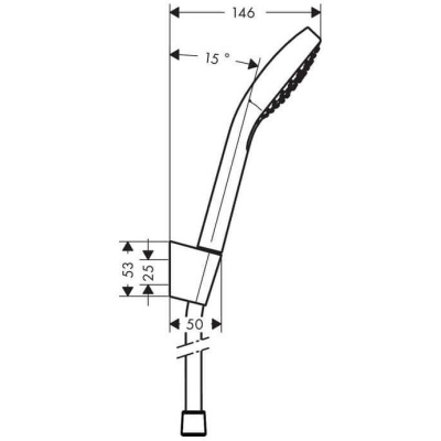 Душевой набор Hansgrohe Croma Select S Vario 26411400. Фото