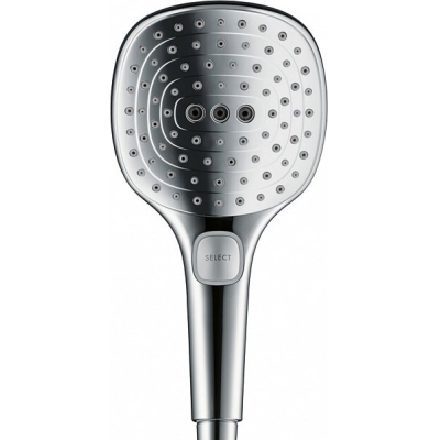 Душевая система Hansgrohe Raindance Select E Showerpipe 300 2jet EcoSmart 9 л/мин., ShowerTablet Select 300 27283000, хром. Фото