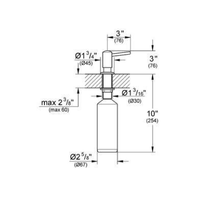 Дозатор для жидкого мыла GROHE Contemporary 40536000 для ванной комнаты. Фото