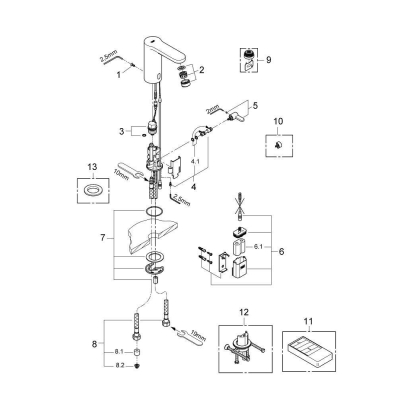 Смеситель для раковины GROHE Eurosmart Cosmopolitan 36327000. Фото