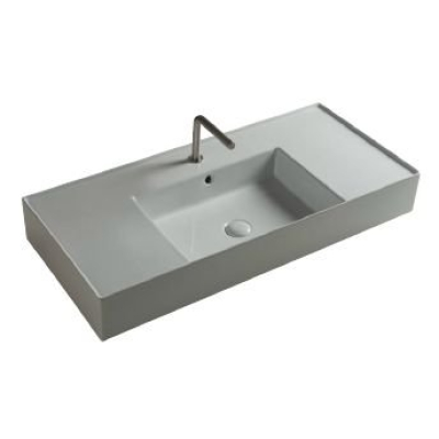 Раковина с малой чашей TECLA Twenty 101х46 TW10011. Фото