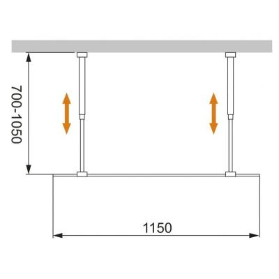 Душевая перегородка CEZARES Liberta LIBERTA-L-2-115-C-NERO
