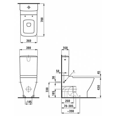 Унитаз напольный LAUFEN PALACE 8.2470.6.000.231.1. Фото