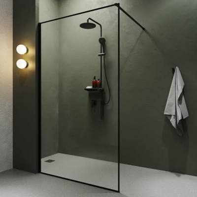 Встраиваемый смеситель с одним выходом черный матовый Ray IDDIS RAYBL00i66. Фото