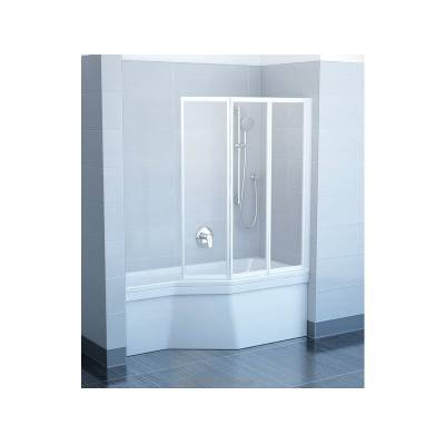 Шторка для ванны RAVAK Supernova VS3 100 (белый + райн) 795P010041. Фото