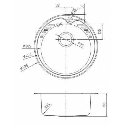Кухонная мойка IDDIS Suno SUN49S0i77K. Фото