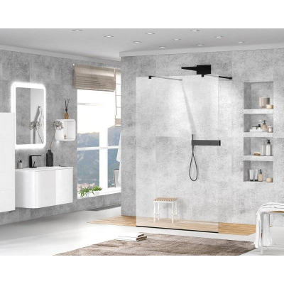 Душевая перегородка CEZARES Liberta LIBERTA-L-2-110-C-NERO